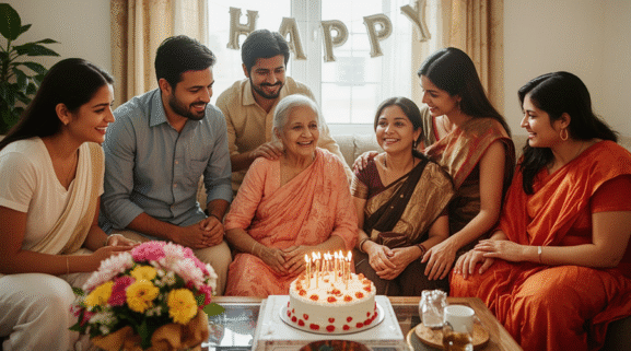 celebrating senior parent birthday