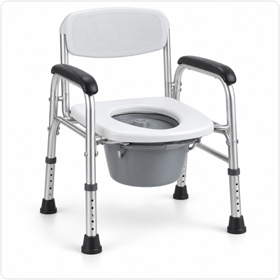 Bedside commode chair