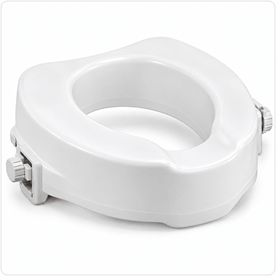 Raised toilet seat